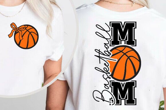 Basketball Mom SVG: Coquette Graphics for T-Shirts