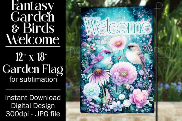 Fantasy Bird Garden Flag Sublimation 5 Review