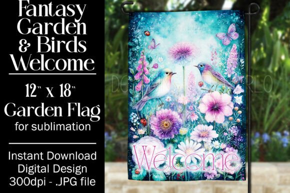 Fantasy Bird Graphics for Crafts & Branding