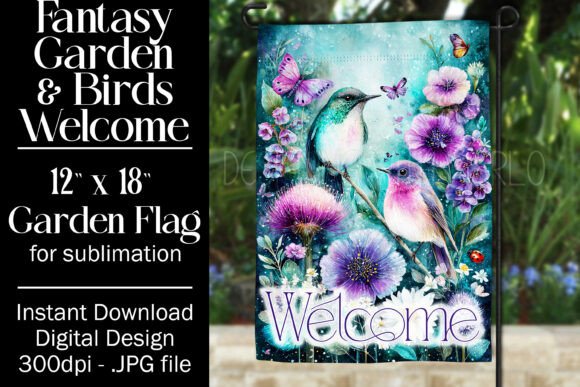 Fantasy Bird Graphics for Crafts & Web