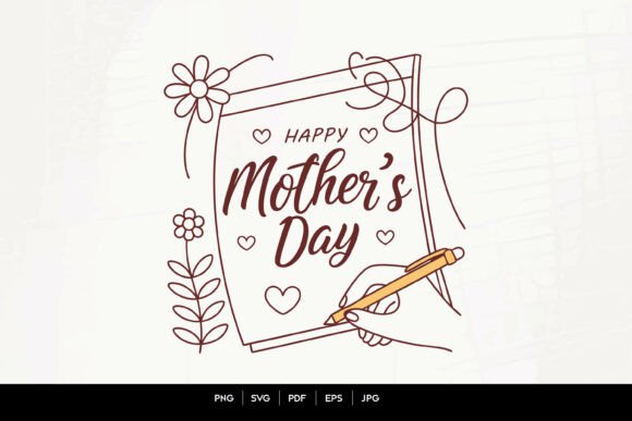 Happy Mother's Day Letter: Graphics for Crafts