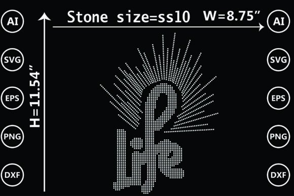 Life Rhinestone Templates: Graphics for Crafts
