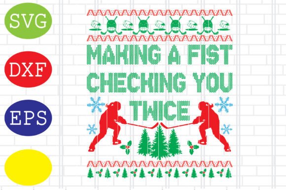 Making a Fist Checking You Twice Hockey: Graphics for Crafts