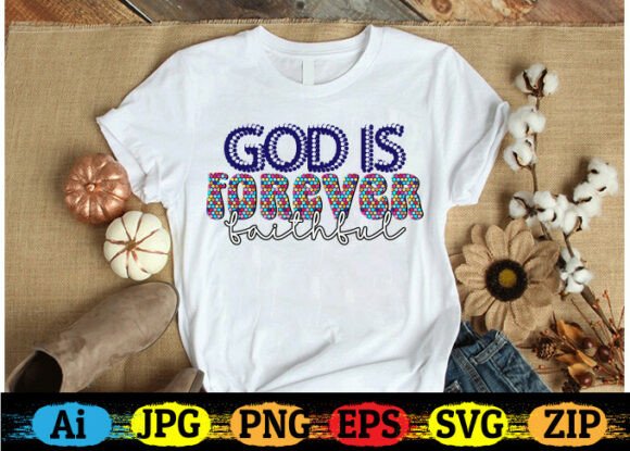 Reviewing God is Forever Faithful for Embroidery