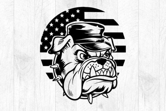 US Bulldog Military Cap: Graphics for Crafts & Brands