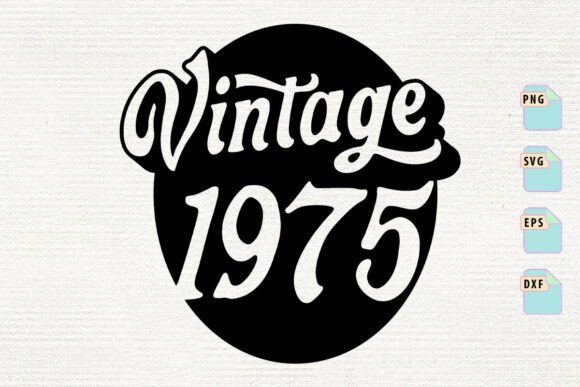 Vintage 50th Birthday Graphics for Crafts